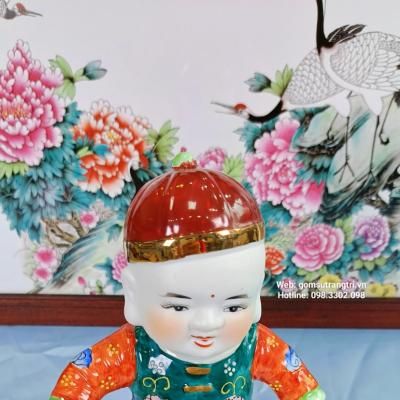 tượng sứ, tượng em bé tài vận, tượng trang trí nhà cửa